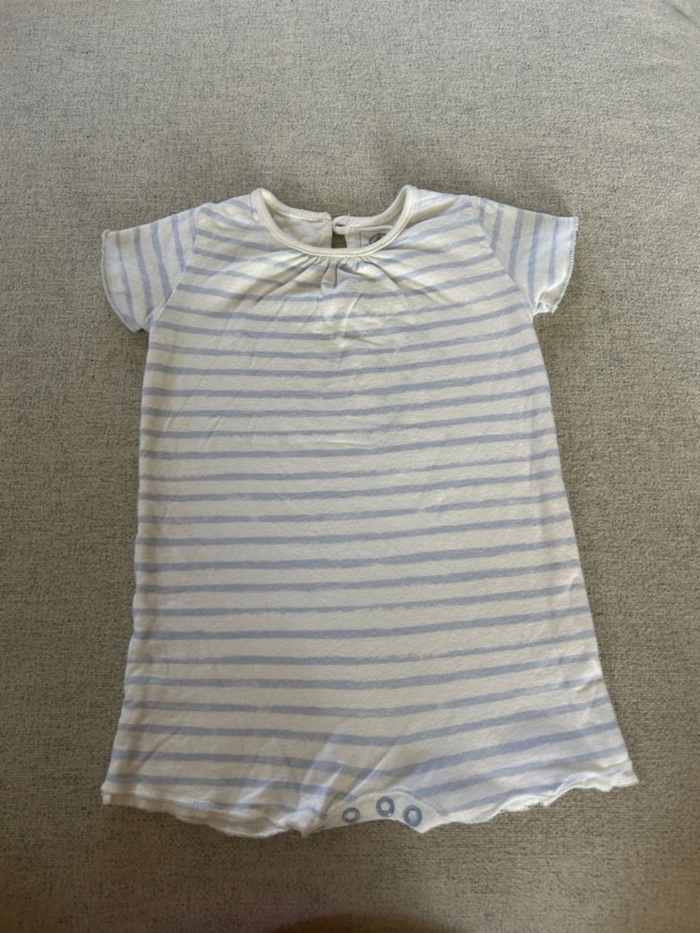 Petit Bateau Stripped Cotton Romper - Picture 13 of 13